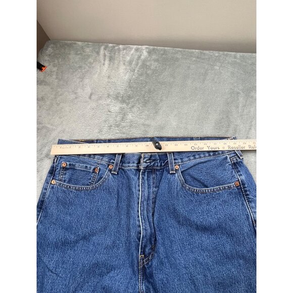 Levis 560 Mens 38x31 Loose Fit Tapered Blue Jeans Cotton Denim - Picture 4 of 10